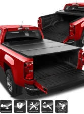 Xtune Black 60 Inch Hard Tri-Fold Tonneau Cover Chevrolet Colorado | GMC Canyon 2015-2019                                     - TC-HTF-CCO15-60 - Image 10