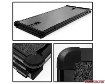Xtune Black 68 Inch Bed Hard Tri-Fold Style Tonneau Cover Chevrolet Silverado | GMC Sierra 1500 2004-2007 - TC-HTF-CS04-68