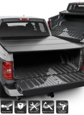 Xtune Black 68 Inch Bed Hard Tri-Fold Style Tonneau Cover Chevrolet Silverado | GMC Sierra 2007-2014                                     - TC-HTF-CS07-68 - Image 10
