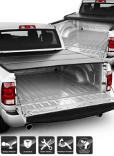 Xtune Black 67 Inch Bed Hard Tri-Fold Style Tonneau Cover Dodge Ram | Ram 2009-2016                                     - TC-HTF-DR09-67 - Image 10
