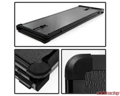 Xtune Black 67 Inch Bed Hard Tri-Fold Style Tonneau Cover Dodge Ram | Ram 2009-2016 - TC-HTF-DR09-67