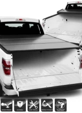 Xtune Black 78 Inch Short Bed Hard Tri-Fold Style Tonneau Cover Ford F150 2004-2014                                     - TC-HTF-FF15004-78 - Image 10