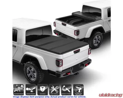 Xtune Black 60 Inch Hard Tri-Fold Style Tonneau Cover Jeep Gladiator 2020-2021 - TC-HTF-JGLA20-60