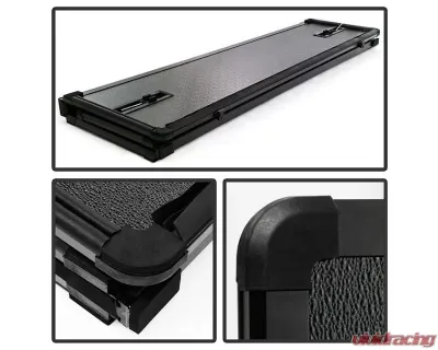 Xtune Black 60 Inch Hard Tri-Fold Style Tonneau Cover Jeep Gladiator 2020-2021 - TC-HTF-JGLA20-60