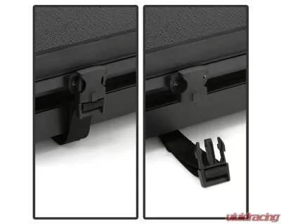 Xtune Black 60 Inch Hard Tri-Fold Style Tonneau Cover Jeep Gladiator 2020-2021 - TC-HTF-JGLA20-60