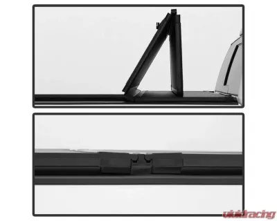 Xtune Black 67 Inch Bed Hard Tri-Fold Style Tonneau Cover Nissan Titan 2016-2018 - TC-HTF-NTI16-66
