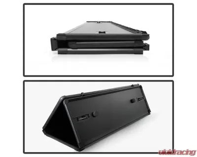 Xtune Black 60 Inch Bed Hard Tri-Fold Style Tonneau Cover Toyota Tacoma 2005-2015 - TC-HTF-TT05-60