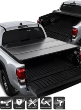 Xtune Black 60 Inch Short Bed Hard Tri-Fold Style Tonneau Cover Toyota Tacoma 2016-2018                                     - TC-HTF-TT16-60 - Image 11