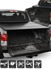 Xtune Black 66 Inch Crew Max Bed Hard Tri-Fold Style Tonneau Cover Toyota Tundra 2007-2013                                     - TC-HTF-TTU07-66 - Image 10