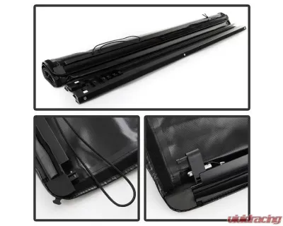 Xtune Black 63 Inch Bed Roll Up Style Tonneau Cover Chevrolet Colorado | GMC Canyon 2004-2012 - TC-RU-CCO04-63
