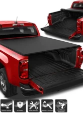 Xtune Black 60 Inch Short Bed Roll Up Style Tonneau Cover Chevrolet Colorado 2015-2018                                     - TC-RU-CCO15-60 - Image 9