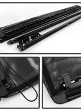 Xtune Black 68 Inch Bed Roll Up Style Tonneau Cover Chevrolet Silverado | GMC Sierra 2007-2014                                     - TC-RU-CS07-68 - Image 2