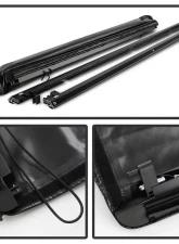Xtune Black 77 Inch Short Bed Roll Up Style Tonneau Cover Chevrolet Silverado 1500 | 2500 2014-2018                                     - TC-RU-CS14-78 - Image 2