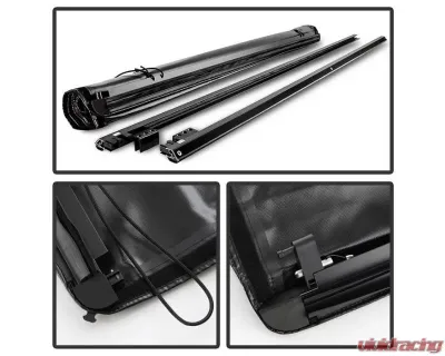 Xtune Black 78 Inch Short Bed Roll Up Style Tonneau Cover Chevrolet Silverado | GMC Sierra 1999-2007 - TC-RU-CS99-78