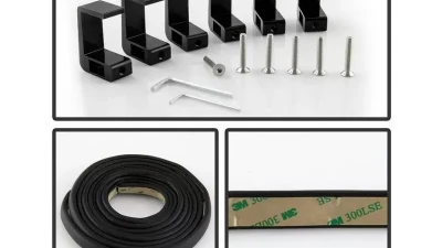 Xtune Black 78 Inch Short Bed Roll Up Style Tonneau Cover Chevrolet Silverado | GMC Sierra 1999-2007                                     - TC-RU-CS99-78 - Image 4