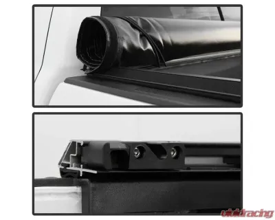 Xtune Black 78 Inch Short Bed Roll Up Style Tonneau Cover Chevrolet Silverado | GMC Sierra 1999-2007 - TC-RU-CS99-78