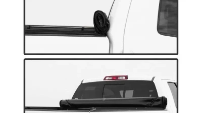 Xtune Black 78 Inch Short Bed Roll Up Style Tonneau Cover Chevrolet Silverado | GMC Sierra 1999-2007                                     - TC-RU-CS99-78 - Image 8