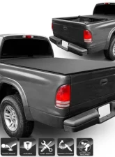 Xtune Black 78 Inch Short Bed Roll Up Style Tonneau Cover Dodge Dakota 1997-2004                                     - TC-RU-DDAK97-78 - Image 8