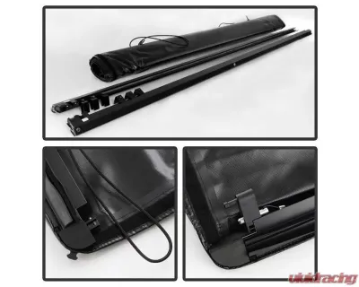 Xtune Black 78 Inch Short Bed Roll Up Style Tonneau Cover Dodge Dakota 1997-2004 - TC-RU-DDAK97-78