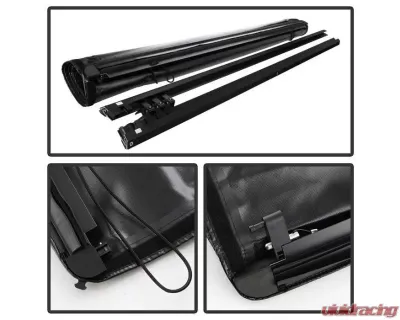 Xtune Black 78 Inch Short Bed Roll Up Style Tonneau Cover Dodge Ram 1500 | Ram 2009-2016 - TC-RU-DR09-78