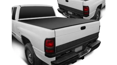 Xtune Black 78 Inch Short Bed Roll Up Style Tonneau Cover Dodge Ram 1994-2002                                     - TC-RU-DR94-78 - Image 9