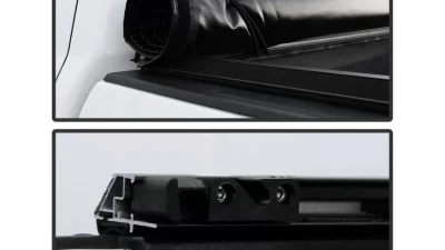 Xtune Black 78 Inch Short Bed Roll Up Style Tonneau Cover Dodge Ram 1994-2002                                     - TC-RU-DR94-78 - Image 7