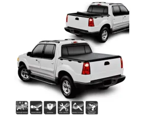 Xtune Black 49 Inch Roll Up Style Tonneau Cover Ford Explorer Sport Trac 2001-2005
