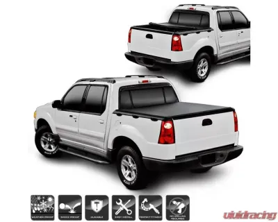 Xtune Black 49 Inch Roll Up Style Tonneau Cover Ford Explorer Sport Trac 2001-2005 - TC-RU-FEXP01-49