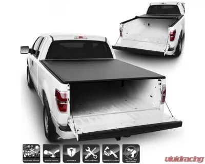 Xtune Black 66 Inch Bed Roll Up Style Tonneau Cover Ford F150 2004-2014 - TC-RU-FF15004-66