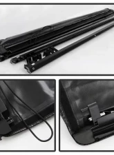 Xtune Black 66 Inch Bed Roll Up Style Tonneau Cover Ford F150 Supercrew 2015-2018                                     - TC-RU-FF15015-66 - Image 2