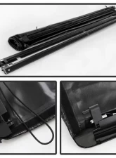 Xtune Black 78 Inch Short Bed Roll Up Style Tonneau Cover Ford F150 1997-2004                                     - TC-RU-FF15097-78 - Image 2