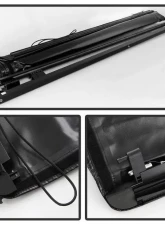 Xtune Black 78 Inch Short Bed Roll Up Style Tonneau Cover Ford Super Duty 1999-2015                                     - TC-RU-FS99-78 - Image 2