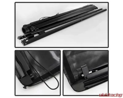Xtune Black 78 Inch Short Bed Roll Up Style Tonneau Cover Ford Super Duty 1999-2015 - TC-RU-FS99-78