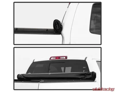 Xtune Black 60 Inch Roll Up Style Tonneau Cover Jeep Gladiator 2020-2021 - TC-RU-JGLA20-60