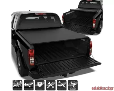 Xtune Black 60 Inch Bed Roll Up Style Tonneau Cover Nissan Frontier 2005-2011 - TC-RU-NF05-60