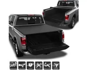 Xtune Black 67 Inch Bed Roll Up Style Tonneau Cover Nissan Titan 2004-2015