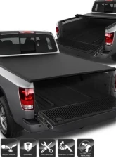 Xtune Black 78 Inch Bed Roll Up Style Tonneau Cover Nissan Titan 2004-2015                                     - TC-RU-NTI04-78 - Image 9