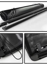 Xtune Black 72 Inch Short Bed Roll Up Style Tonneau Cover Toyota Pickup | Tacoma 1989-2004                                     - TC-RU-TP89-72 - Image 2