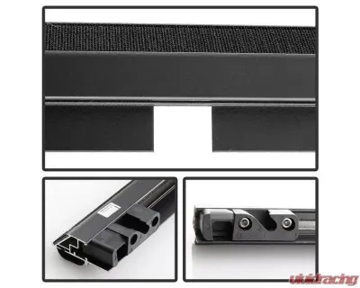 Xtune Black 72 Inch Short Bed Roll Up Style Tonneau Cover Toyota Pickup | Tacoma 1989-2004 - TC-RU-TP89-72