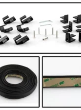Xtune Black 72 Inch Short Bed Roll Up Style Tonneau Cover Toyota Pickup | Tacoma 1989-2004                                     - TC-RU-TP89-72 - Image 4