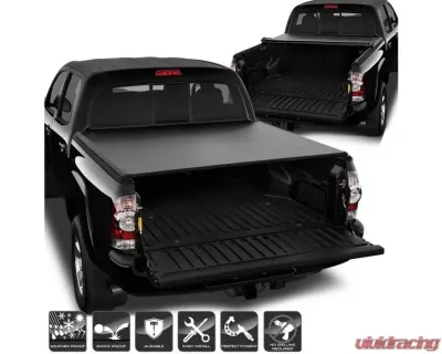 Xtune Black 60 Inch Bed Roll Up Style Tonneau Cover Toyota Tacoma 2005-2015 - TC-RU-TT05-60