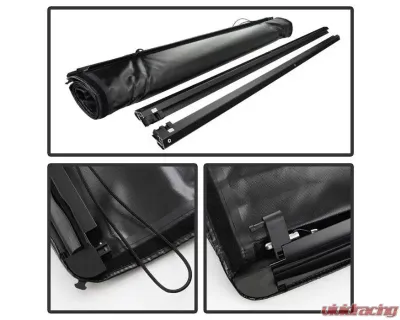 Xtune Black 60 Inch Bed Roll Up Style Tonneau Cover Toyota Tacoma 2005-2015 - TC-RU-TT05-60