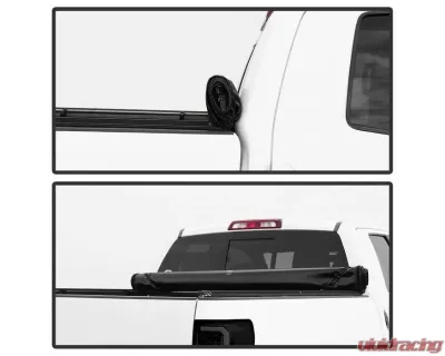 Xtune Black 60 Inch Bed Roll Up Style Tonneau Cover Toyota Tacoma 2005-2015 - TC-RU-TT05-60