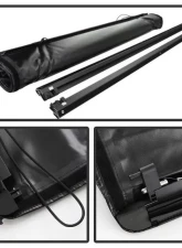 Xtune Black 72 Inch Bed Roll Up Style Tonneau Cover Toyota Tacoma 2005-2011                                     - TC-RU-TT05-72 - Image 2