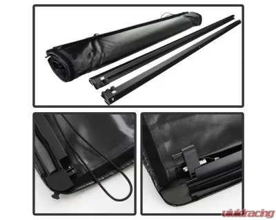 Xtune Black 72 Inch Bed Roll Up Style Tonneau Cover Toyota Tacoma 2005-2011 - TC-RU-TT05-72