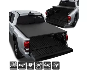Xtune Black 60 Inch Short Bed Roll Up Style Tonneau Cover Toyota Tacoma 2016-2018