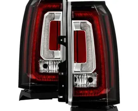 Xtune Black LED Tail Lights Upgrade to GMC Yukon Look Chevy Tahoe 2015-2020