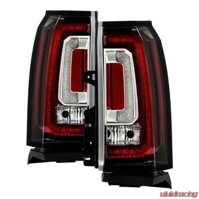 Xtune Black LED Tail Lights Upgrade to GMC Yukon Look Chevy Tahoe 2015-2020 - ALT-JH-GY15-LED-OE-SET