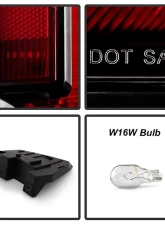 Xtune Black LED Tail Lights Upgrade to GMC Yukon Look Chevy Tahoe 2015-2020                                     - ALT-JH-GY15-LED-OE-SET - Image 5