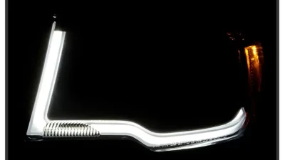 Xtune Black Lens LED DRL Projector Headlights Jeep Compass 2017-2020                                     - PRO-JH-JCOM17-AM-BK - Image 11